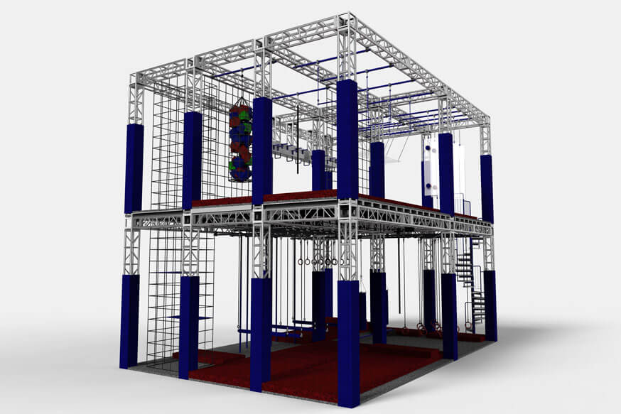 Multi level ninja course