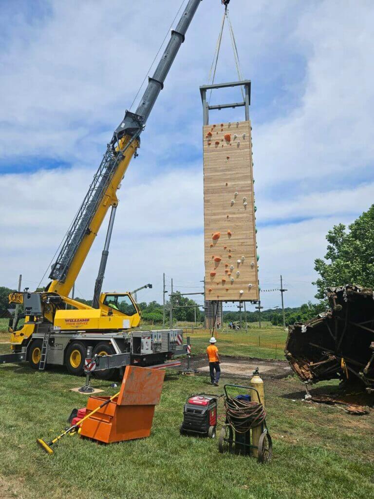 Installing Rope Barriers Custom Expert Installation Of Ropes Course, Zip Line Or Rock Walls