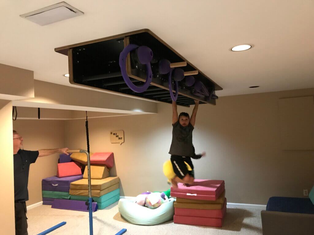 Custom Residential Ninja Warrior Course built for home