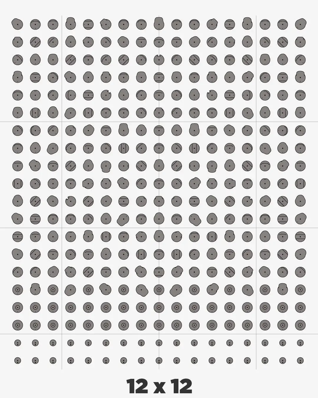 connect board 12x12 holds