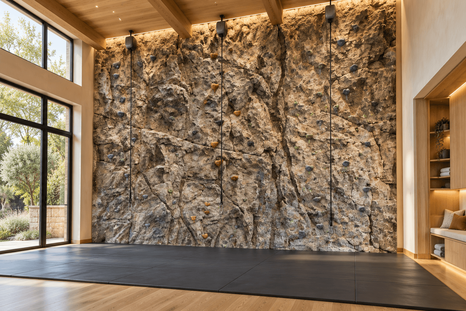 Home Climbing Natural Rock Wall
